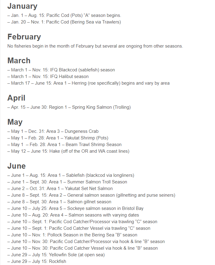 The 2019 Alaska Fishing Season Alaska Air Forwarding