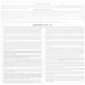 Alaska Air Forwarding Terms & Conditions