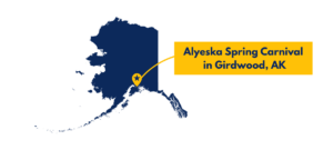 Alyeska Spring Carnival & Slush Cup 2026 location on the map in Girdword, Alaska